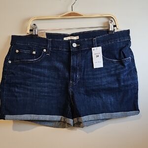 Levi's Dark Indigo Women's Jean Shorts